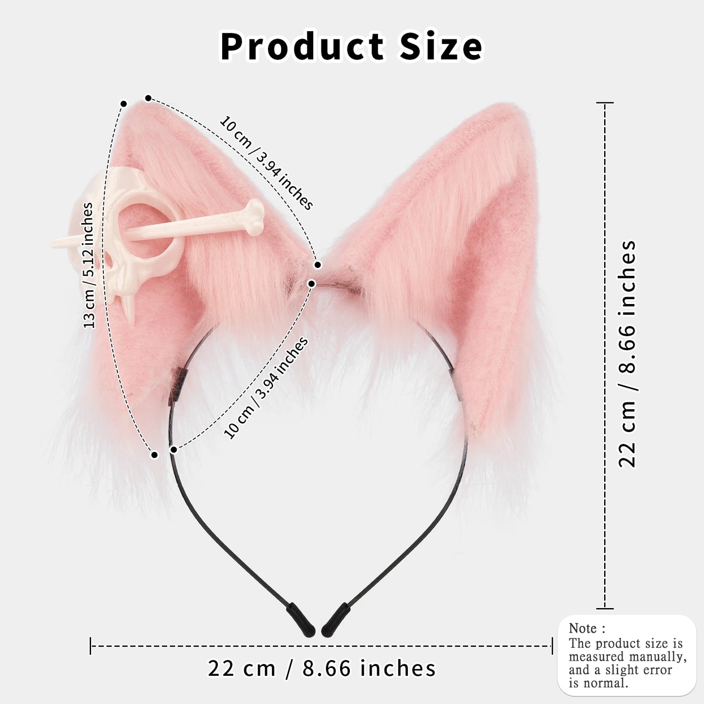 Bonebound Furry Ears Headband (Colors)