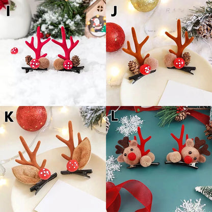 Christmas Antler Deer Ear Hairpins