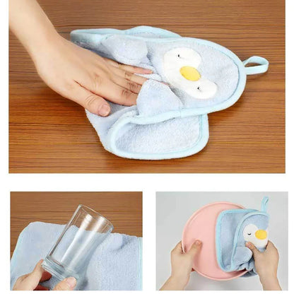 Sleepy Penguin Hanging Hand Towel