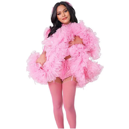Satin Sissy Ruffle Princess Dress
