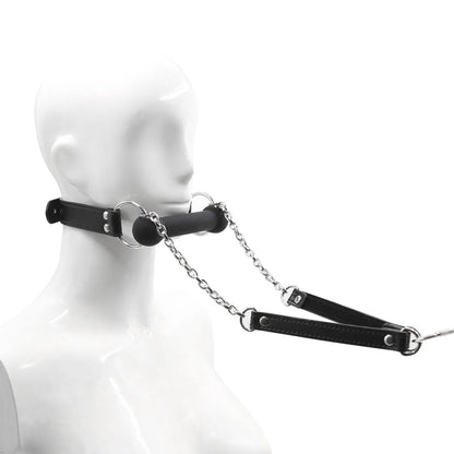 Obedient Pup Bit Gag & Leash Set
