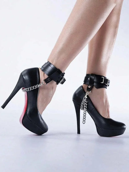 Bound to You Anklets – Adjustable Leather Cuffs - Puppy's Aesthetics