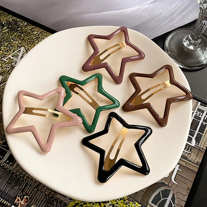 5Pcs Kawaii Star Hair Clips