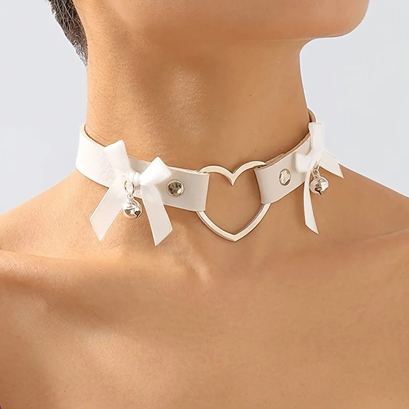 Sweetheart Bell Bow Collar (Colors)