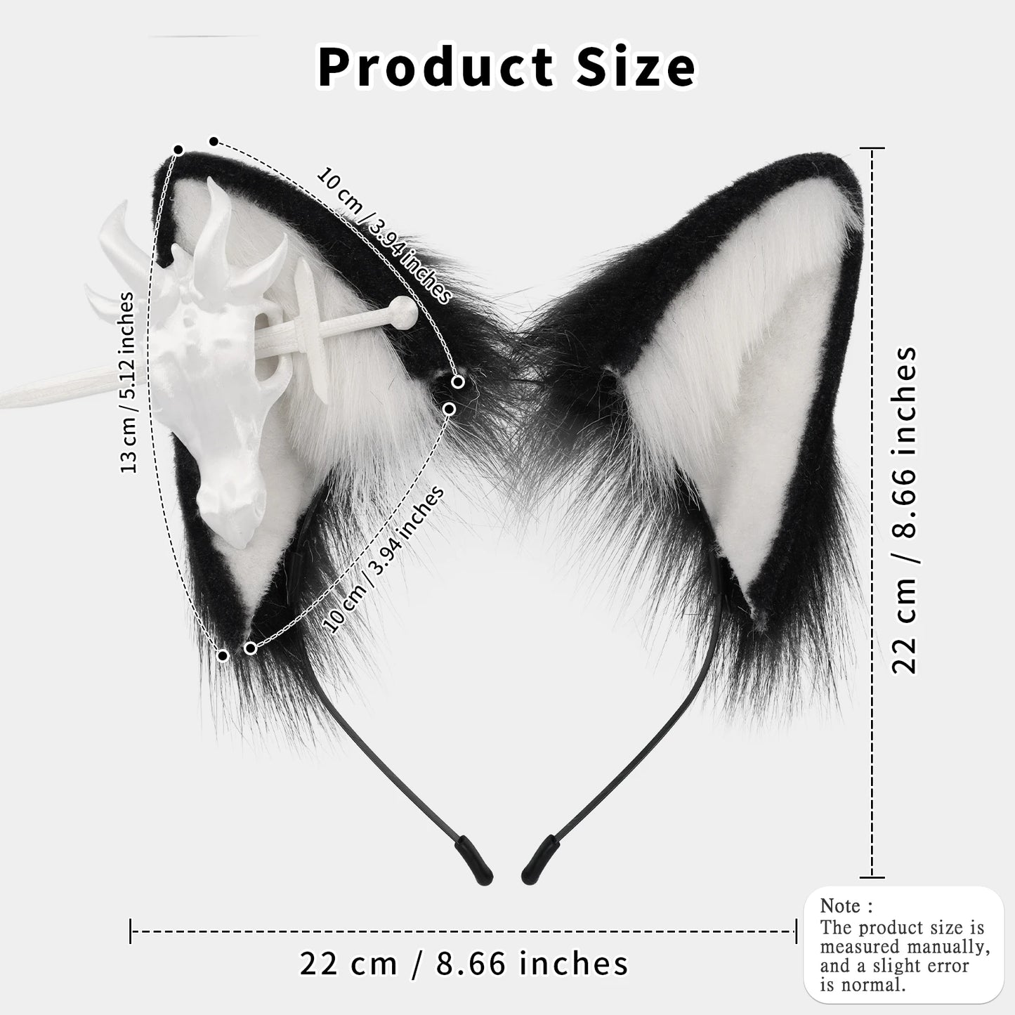 Bonebound Furry Ears Headband (Colors)