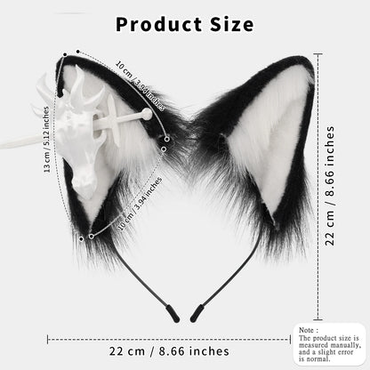 Bonebound Furry Ears Headband (Colors)