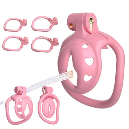 Adjustable Chastity Cage Set with Rings