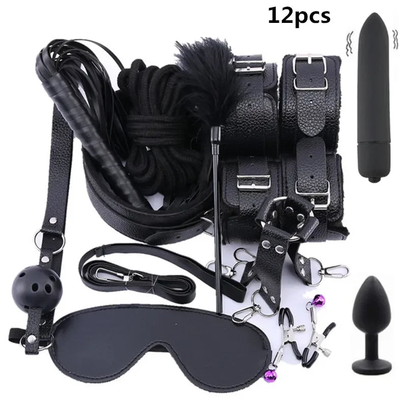 Adult BDSM Erotic Bondage Kit (Colors)