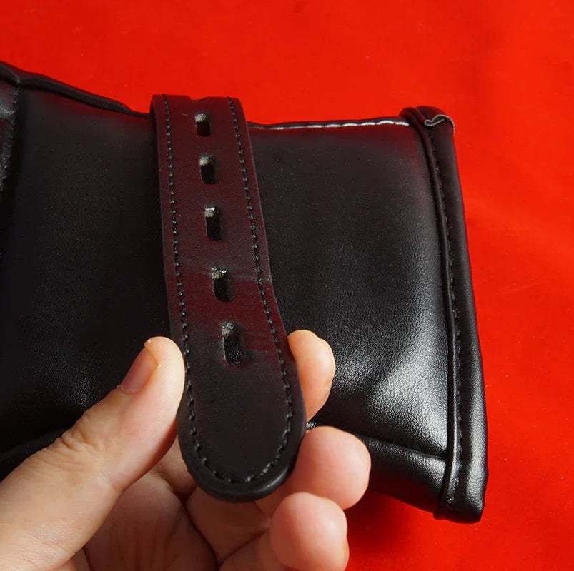 Leather Padded Bondage Mittens - Puppy's Aesthetics