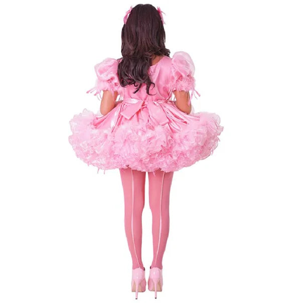 Satin Sissy Ruffle Princess Dress