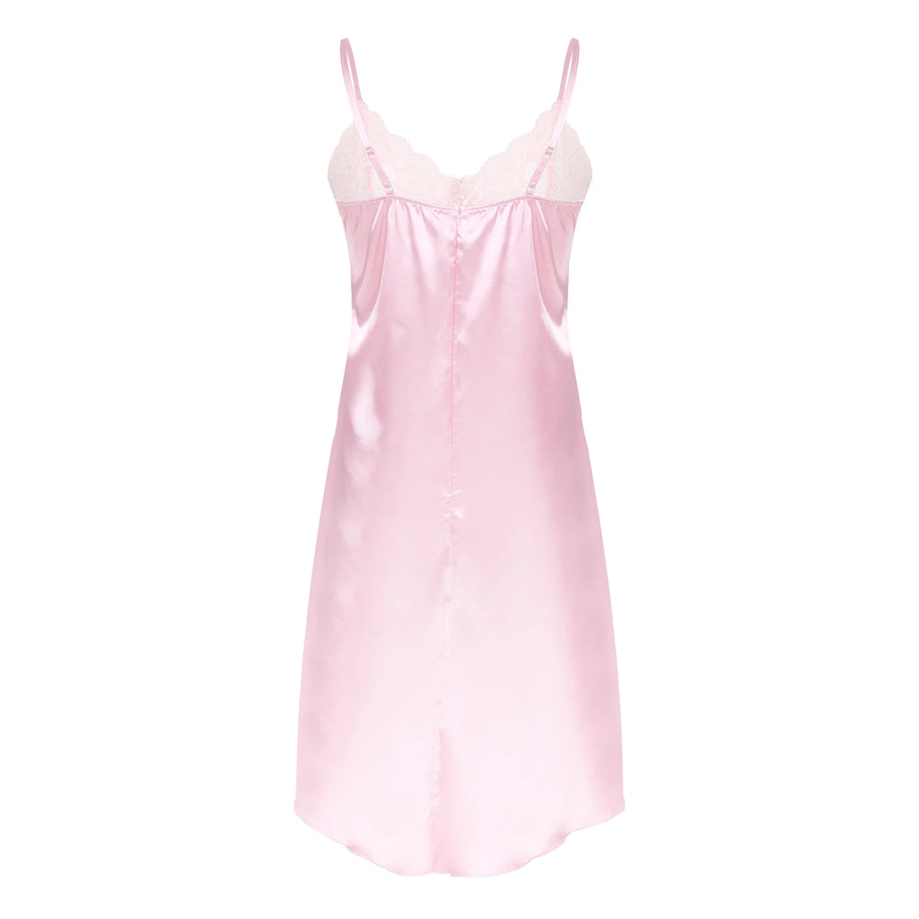 Sissy Lace Dream Satin Nightdress