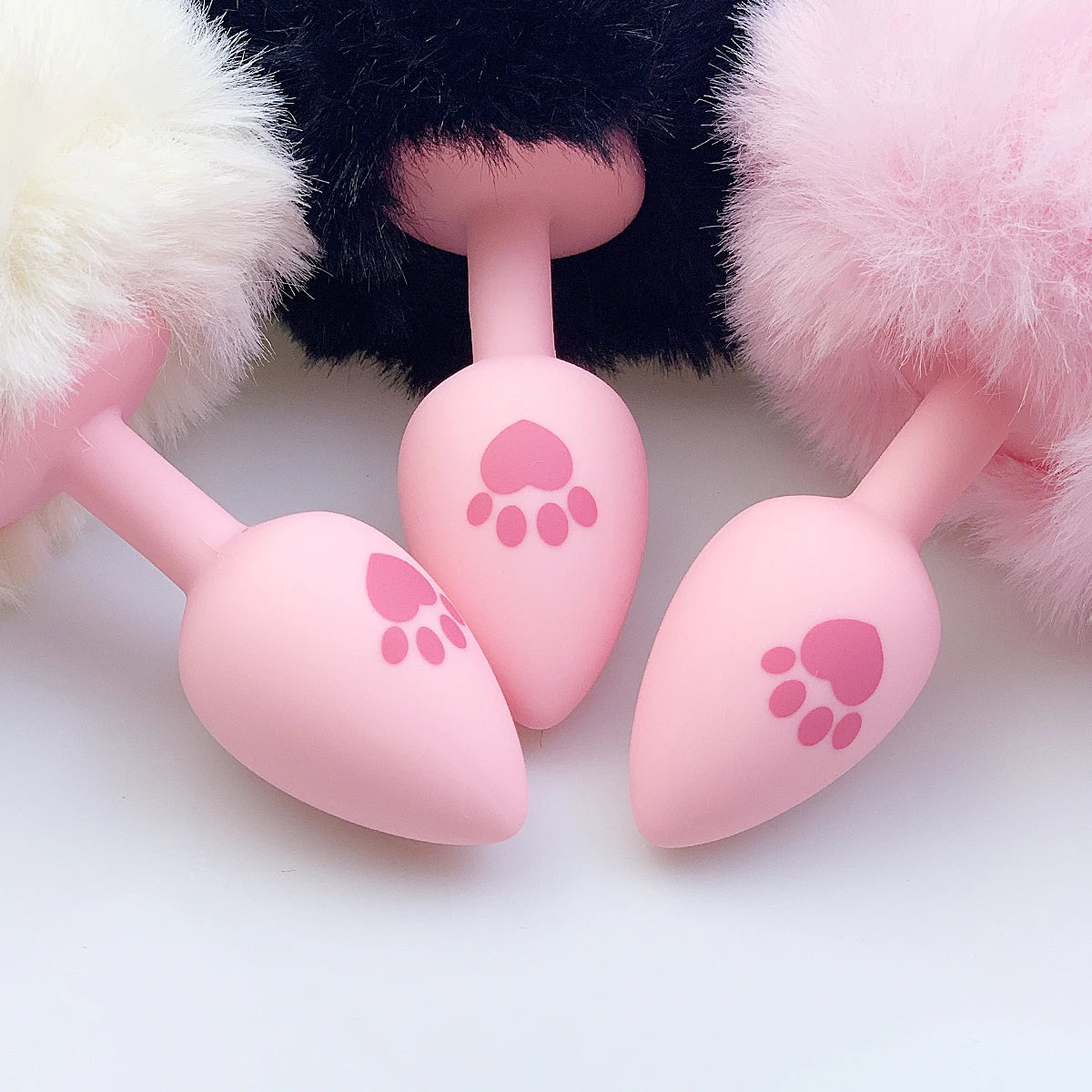Fluffy Bunny Silicone Paw Plug