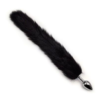 Midnight Mischief Fox Tail Steel Plug - Puppy's Aesthetics