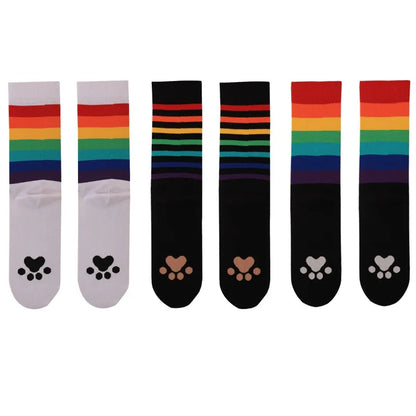 Proud Paws Rainbow Crew Socks (3-Pair Set)