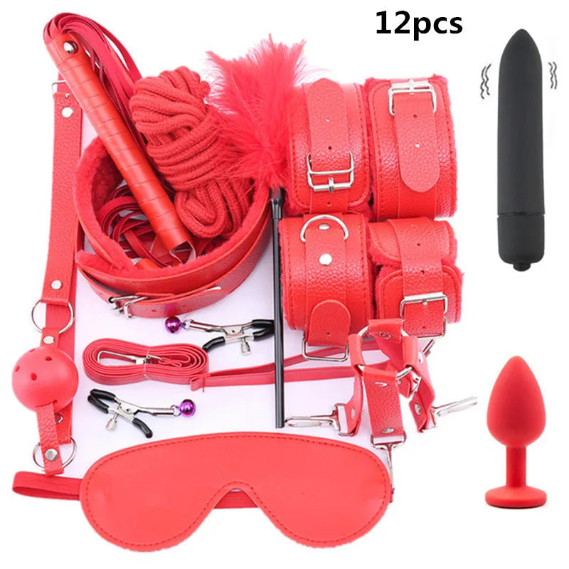Adult BDSM Erotic Bondage Kit (Colors)