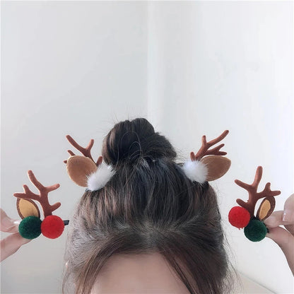 Christmas Antler Deer Ear Hairpins