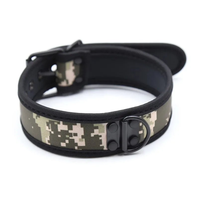 Camo Neoprene Puppy Play Collar
