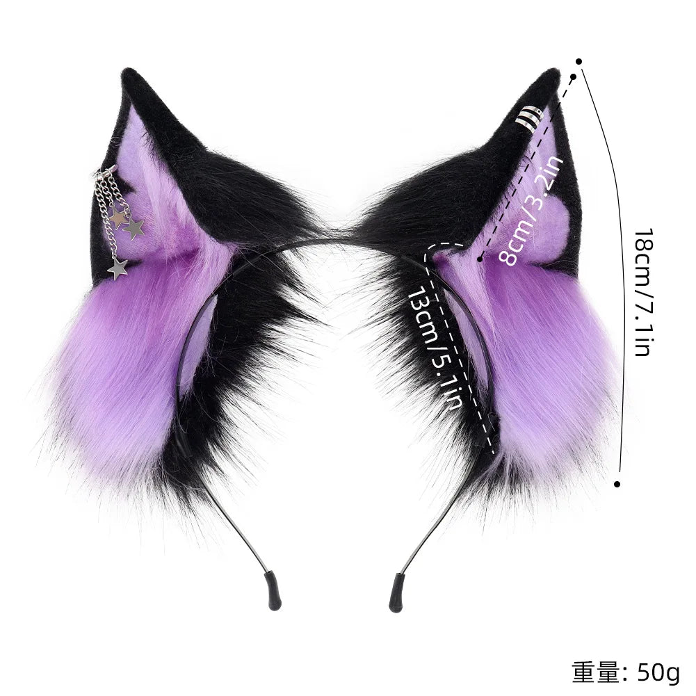 Candy Colors Plush Ear Headband