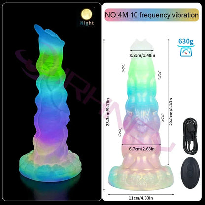 Luminous Fantasy Silicone Vibe Dildo - Puppy's Aesthetics