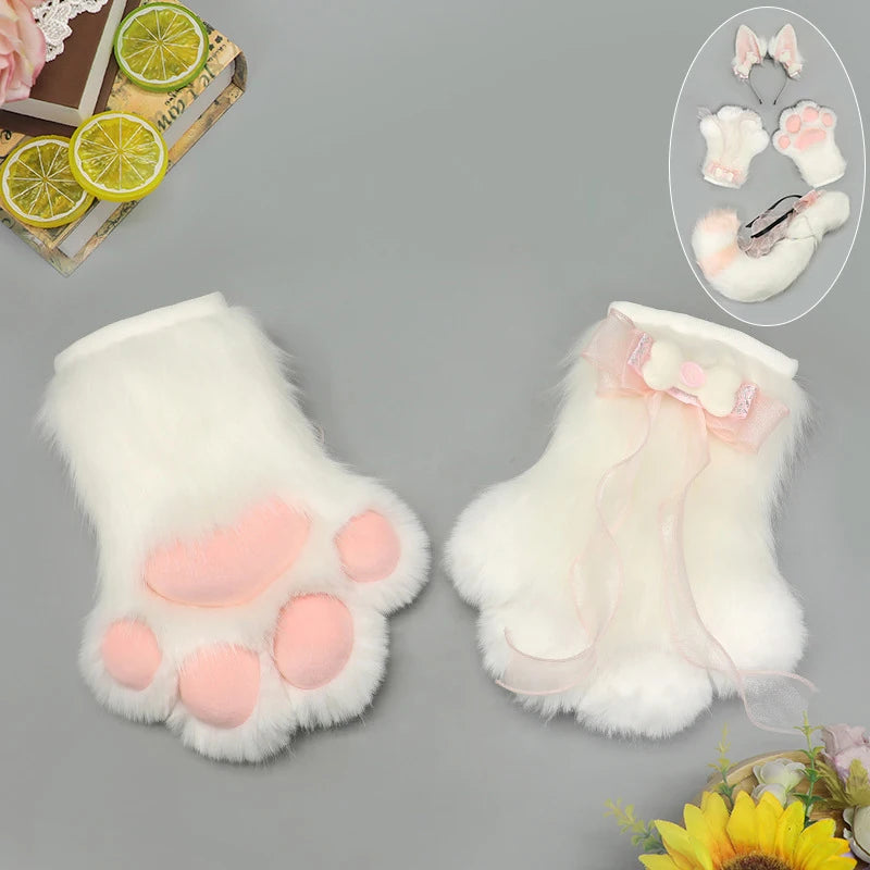 Pink Snowpaw Plush Petplay Accessories