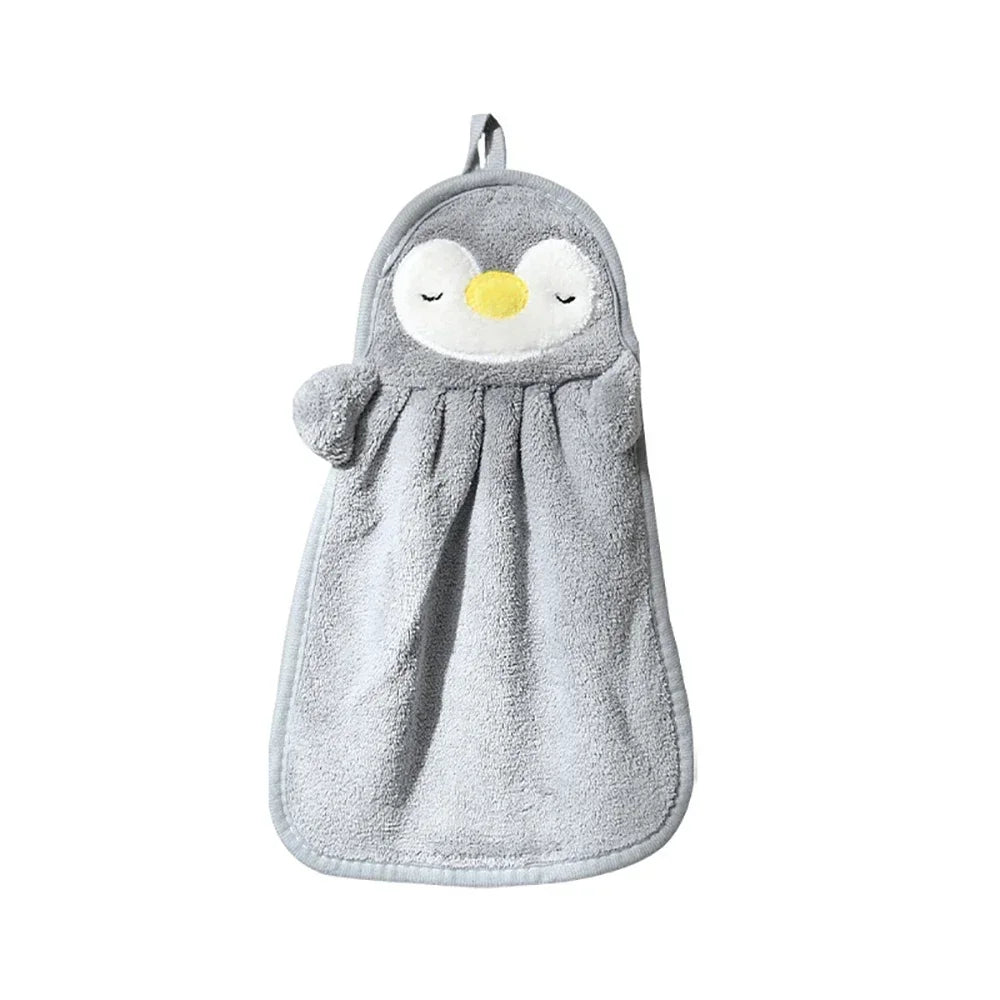 Sleepy Penguin Hanging Hand Towel