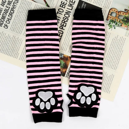 Punk Kitty Paw Fingerless Arm Warmers (Colors)