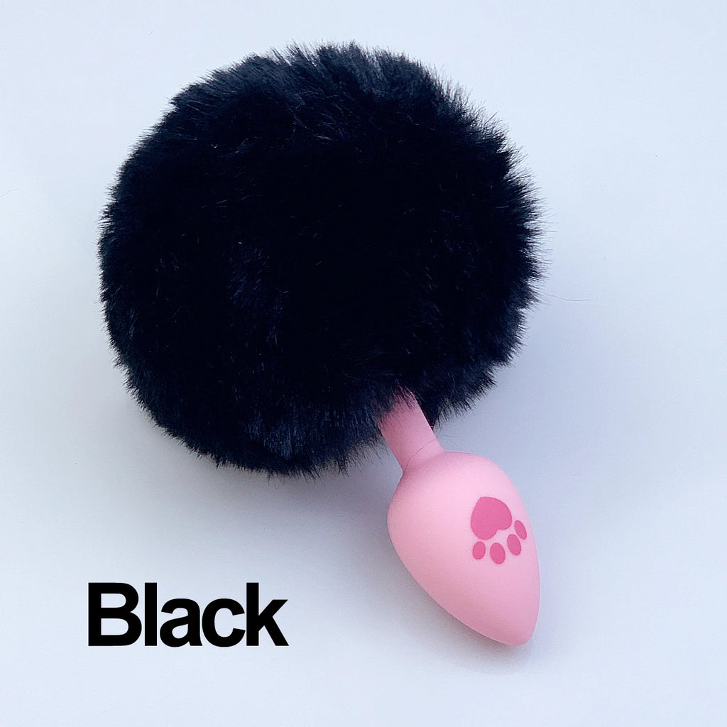 Fluffy Bunny Silicone Paw Plug