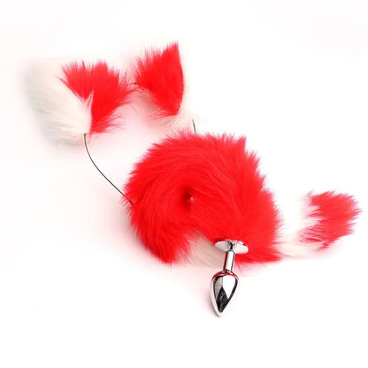 40cm Kawaii Plush Ears & Tail Set (Colors)