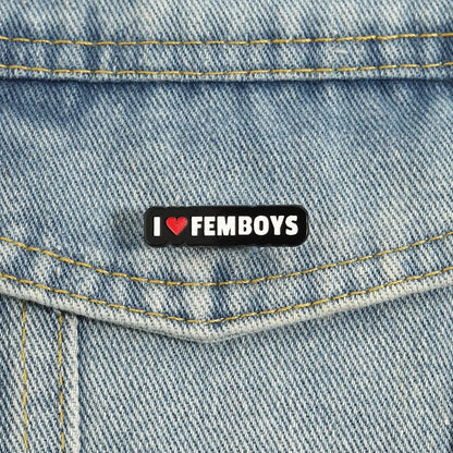 I Heart Femboys Enamel Pin (Options)