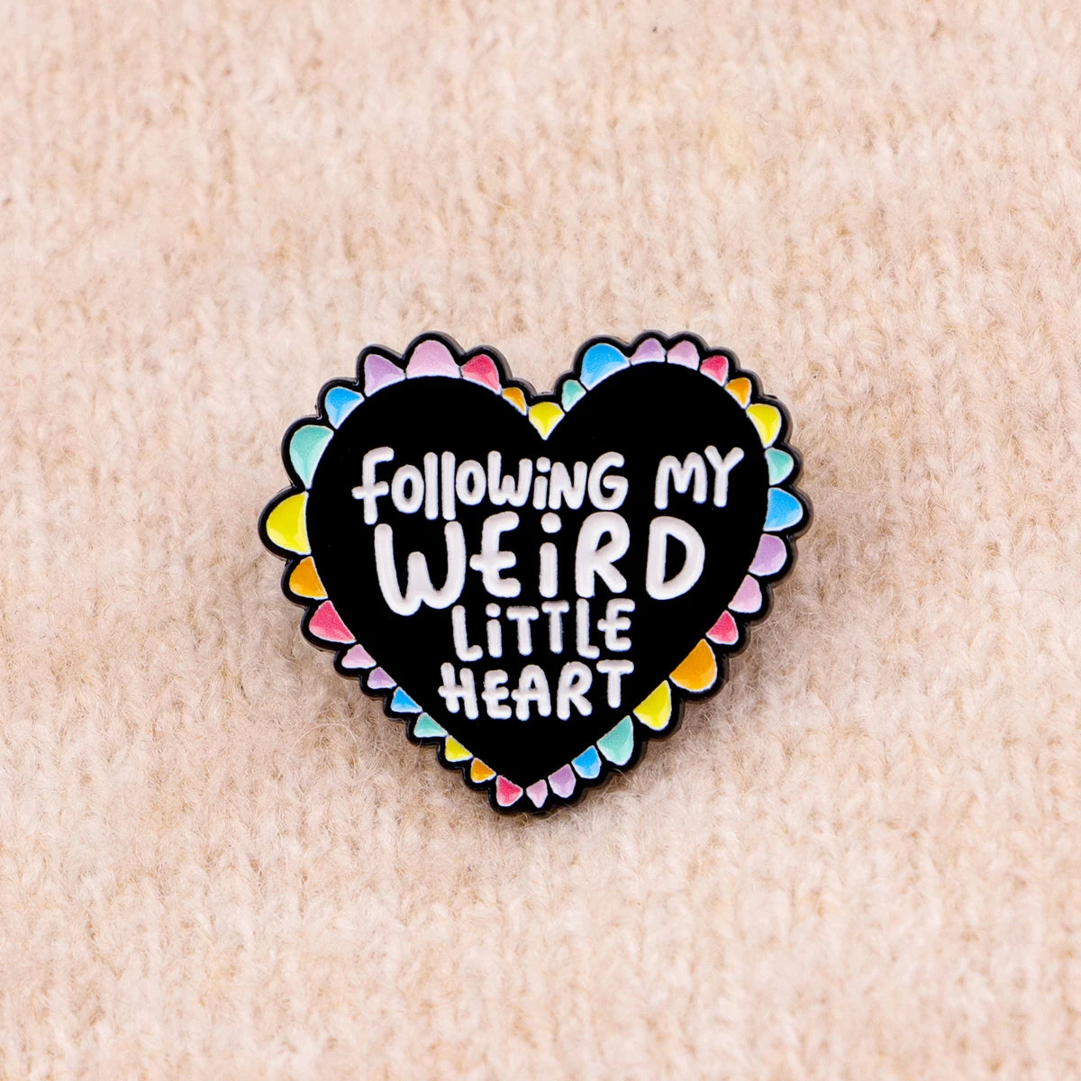 Following My Weird Little Heart - Enamel Pin