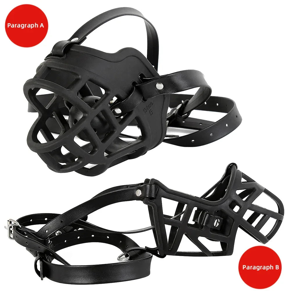 Leather Muzzle Mask - Puppy's Aesthetics