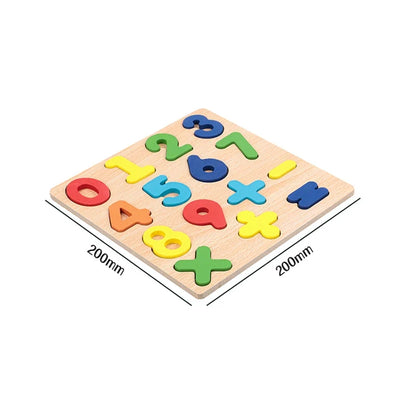 Wooden Alphabet & Number Puzzle