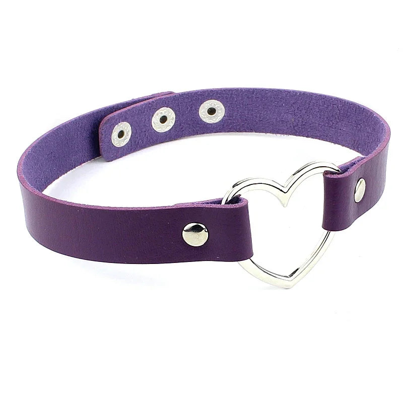 Sweetheart Holographic Heart Collar
