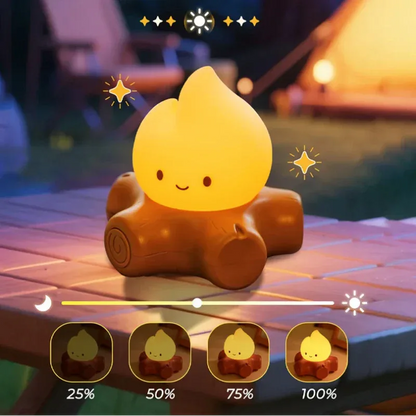 Campfire Night Light With White Noise - Puppy's Aesthetics