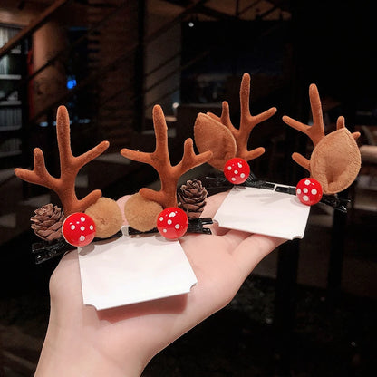 Christmas Antler Deer Ear Hairpins