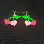 Peachy Sweetheart Dangle Earrings - Puppy's Aesthetics