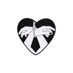 Bound By Rope Heart BDSM Pin