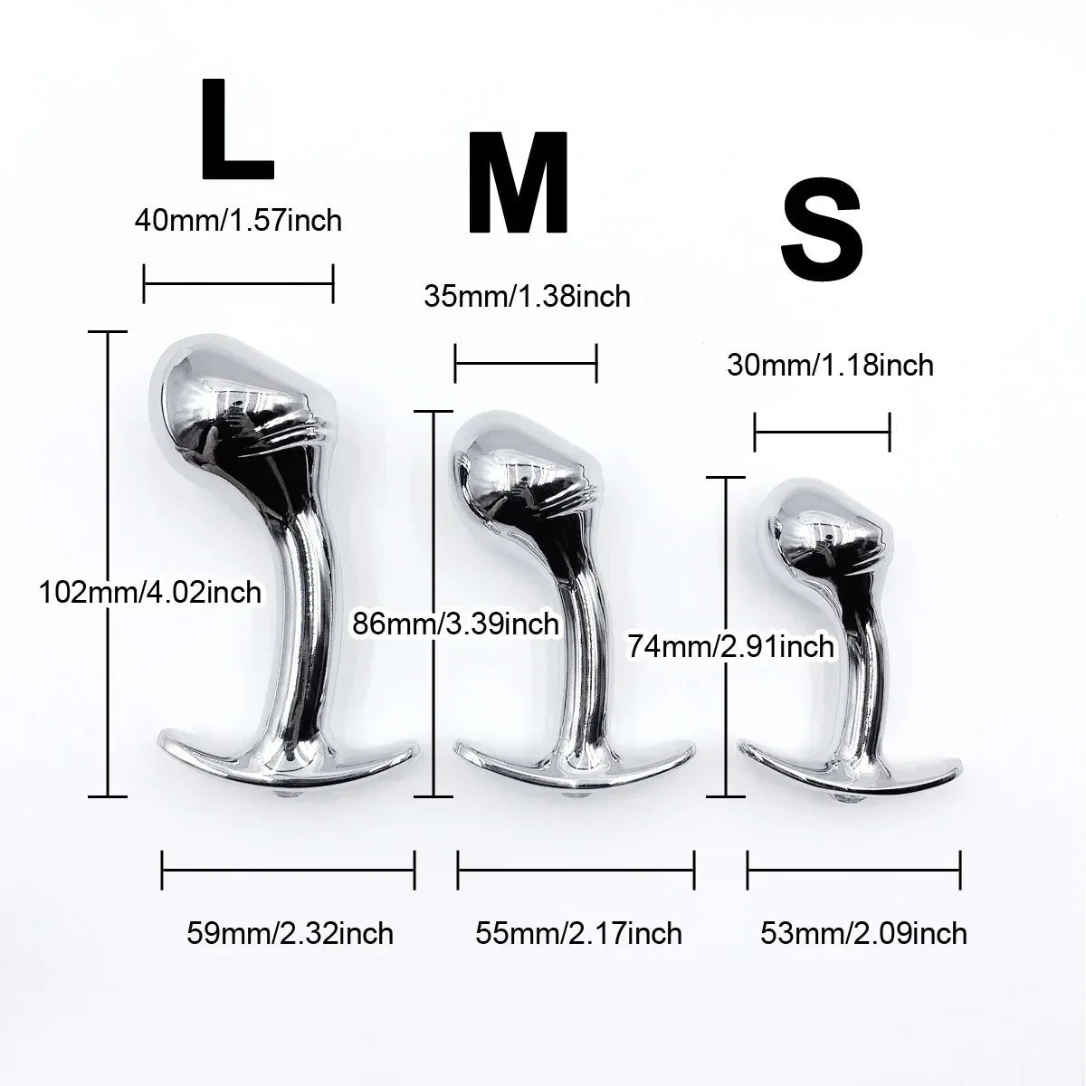 Gem Base Sleek Tapered Stainless Steel Anal Plug - Puppy's Aesthetics
