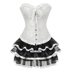 Plus Size Corset Dress & Tutu Skirt Set