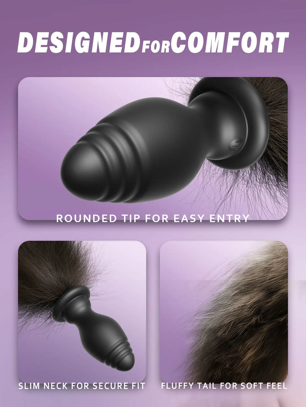 Vibrating Soft Petplay Anal Tail