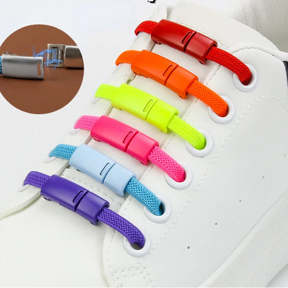 Easy-Step Magnetic No-Tie Shoelaces (Colors)