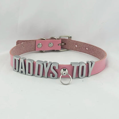 Yes Daddy Pink Collar + Leash (Colors)