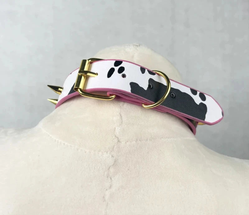 Sexy Moo Moo PU Leather Collar