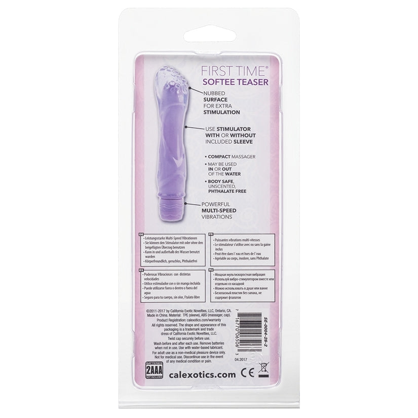 First Time Softee Teaser-Purple 5.25