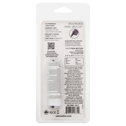 Turbo Buzz Rounded Mini Bullet-Purple