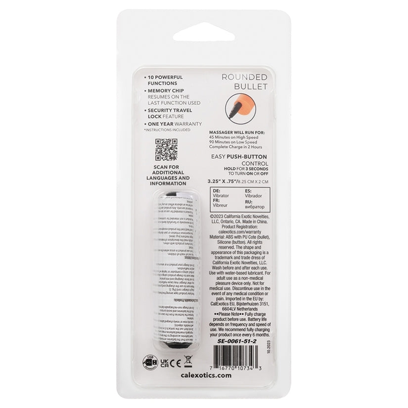 Turbo Buzz Rounded Bullet-Orange