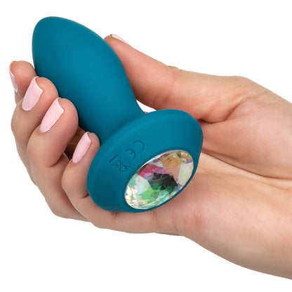 Power Gem Vibrating Petite Crystal Probe-Blue