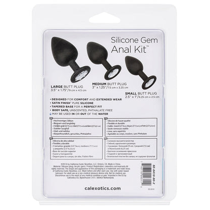 Silicone Gem Anal Kit-Black