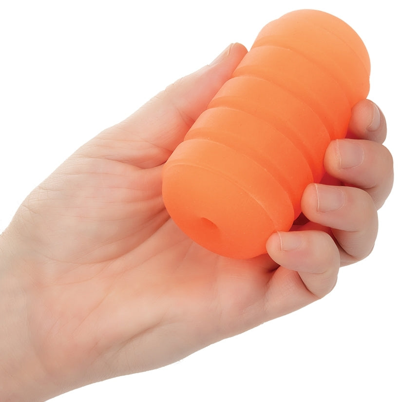 Pop Sock Ribbed-Orange