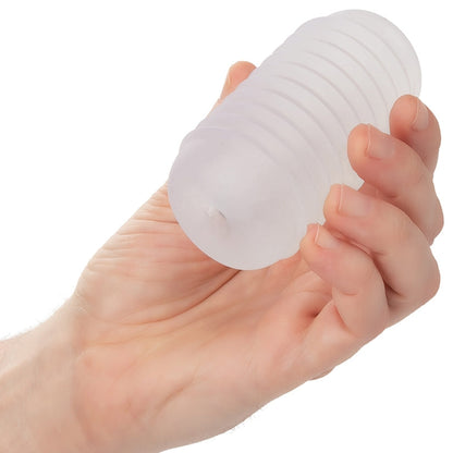 Pop Sock Ribbed-Clear